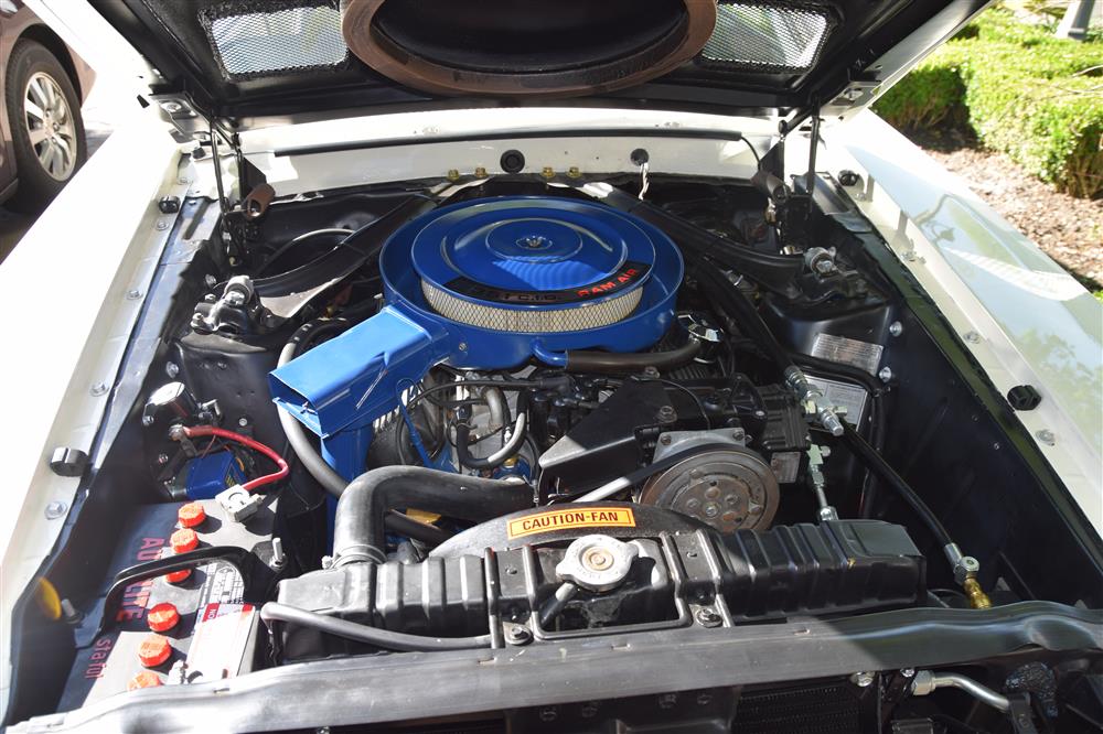 1969 shelby engine under the hood view
